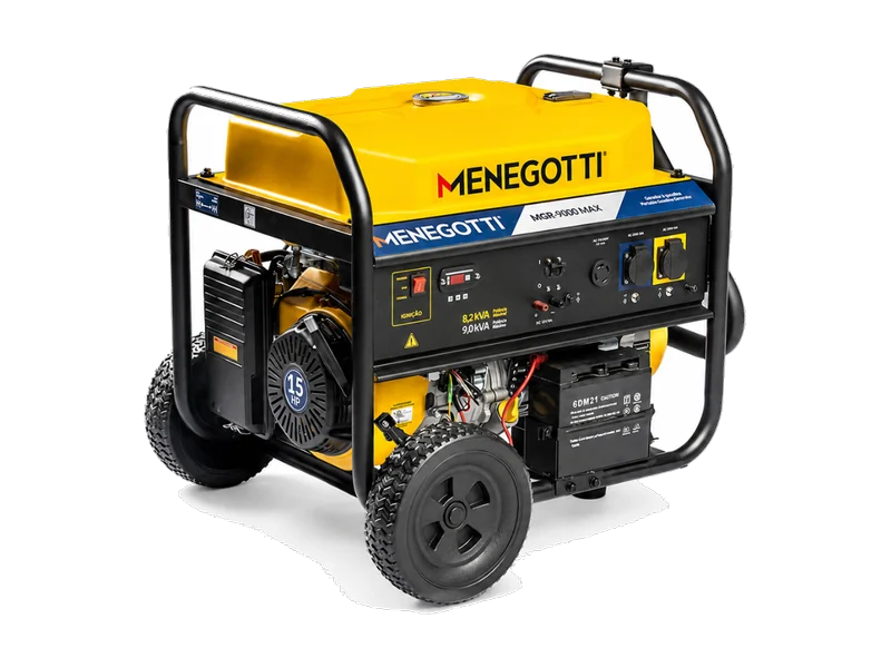 Gerador 8 kVA para aluguel — Menegotti MGR 9000 MAX